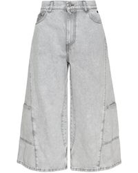 MSGM - Acid-Wash Cargo Shorts - Lyst