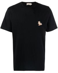 Maison Kitsuné - Chillax Fox Logo Cotton T-shirt - Lyst