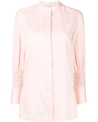 Shiatzy Chen - Cotton Embroidered Sleeve Shirt - Lyst