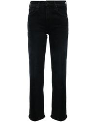 Mother - Straight-Leg Denim Jeans - Lyst