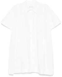 Manuel Ritz - Rhinestone-Embellished Shirt Dress - Lyst