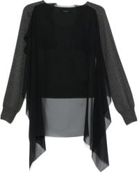 Undercover - Pullover Mit Cape-Einsatz - Lyst
