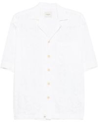 Tintoria Mattei 954 - Floral-Jacquard Short-Sleeve Shirt - Lyst