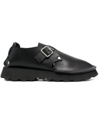 Jil Sander - Chaussures En Cuir À Boucles - Lyst