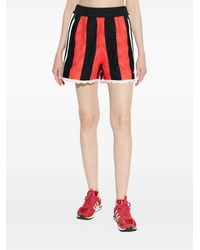 adidas - Gestreepte Shorts Met Kanten Afwerking - Lyst