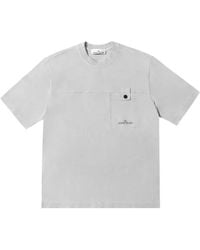 Stone Island - T-Shirt À Logo Imprimé - Lyst