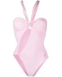 Blumarine - Knot-Detail Sleeveless Bodysuit - Lyst