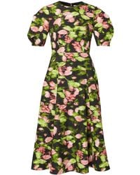 Erdem - Midikleid Mit Kurzen Ärmeln - Lyst