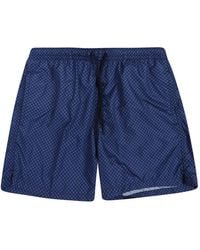 Drumohr - Geometric-Print Swim Shorts - Lyst