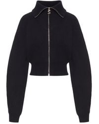 Sportmax - Gerippter Cardigan mit Reißverschluss - Lyst