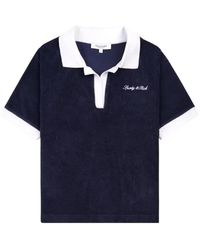 Sporty & Rich - Logo-Embroidered Terry Polo Shirt - Lyst