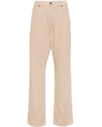 7 For All Mankind - Tess High-rise Straight-leg Trousers - Lyst