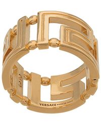 Versace - Ring im Greca-Look - Lyst