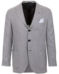 Kiton - Houndstooth Pocket Blazer - Lyst