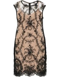 Gemy Maalouf - Floral-Lace Mini Dress - Lyst
