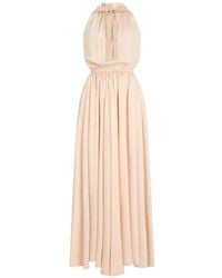 Patou - Open-Back Halterneck Maxi Dress - Lyst