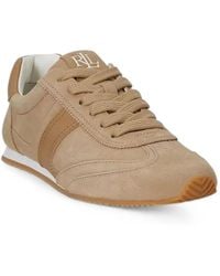 Ralph Lauren - Dani Logo-Embroidered Panelled Sneakers - Lyst
