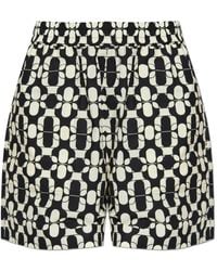 Moncler - Patterned Shorts - Lyst