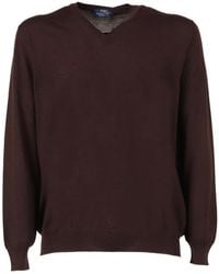 Fedeli - Pullover Mit V-Ausschnitt - Lyst