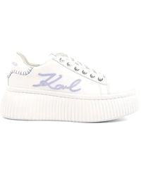 KARL LAGERFELD - Kreeper Cornelly Flatform Sneakers - Lyst