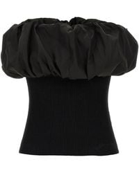 Ganni - 'melange Knit' Top - Lyst