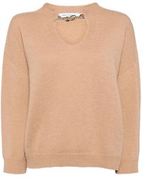 SIMONA CORSELLINI - Pullover Mit V-Ausschnitt - Lyst
