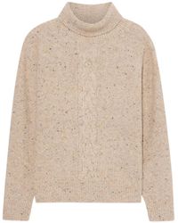 Brooks Brothers - Cable-Knit Detailed Turtleneck Sweater - Lyst
