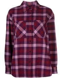 Woolrich - Checked Long-Sleeve Flannel Shirt - Lyst