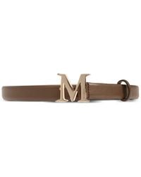 Max Mara - M-Logo Leather Belt - Lyst
