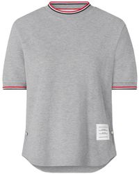 Thom Browne - Rwb Tipping Pique T-Shirt - Lyst