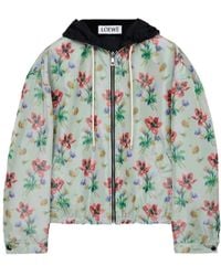 Loewe - Reversible Floral-Print Hooded Jacket - Lyst