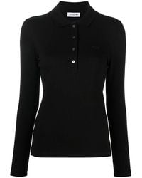 Lacoste - Stretch-Cotton Polo Top - Lyst