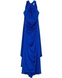 Talbot Runhof - Abendkleid Mit Cape-Einsatz - Lyst