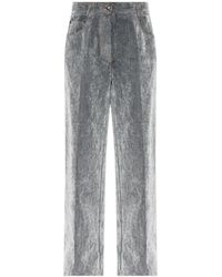forte_forte - Velvet-Finish Jeans - Lyst