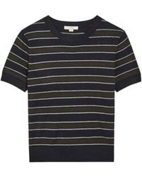 Vince - Striped Short-Sleeve T-Shirt - Lyst