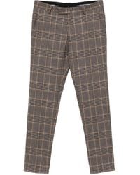 Karl Lagerfeld - Checked Wool Trousers - Lyst