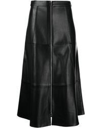 Alexis - Kova Faux-leather Midi Skirt - Lyst