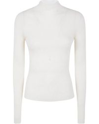 Twinset - Ribbed High-Neck Sweater - Lyst