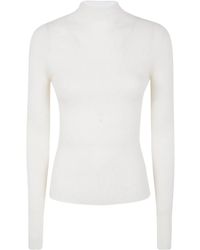 Twinset - Ribbed high-neck sweater - Lyst