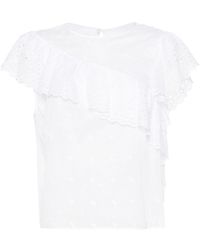 Isabel Marant - Sorani Broderie Anglaise Blouse - Lyst