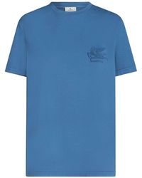 Etro - Pegaso-motif Cotton T-shirt - Lyst