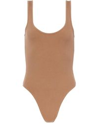 L'Agence - Nica Scoop-Neck Ribbed-Tank Bodysuit - Lyst