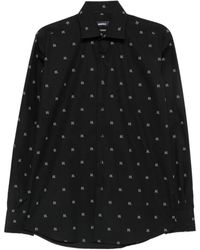 KARL LAGERFELD - Logo-Print Long-Sleeve Shirt - Lyst