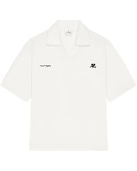 Courreges - Polo Con Logo - Lyst