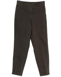 Peserico - Cuffed-Hem Cropped Trousers - Lyst