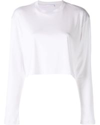 Wardrobe NYC - Release 03 Long Sleeve Cropped T-shirt - Lyst