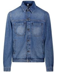 Off-White c/o Virgil Abloh - 'Logo' Denim Jacket - Lyst