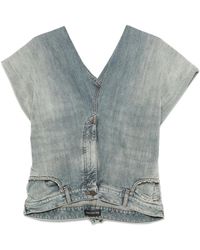 Balenciaga - Top Denim - Lyst