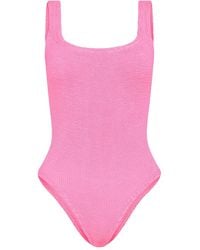 Hunza G - One-Piece Swimsuit With Ruffles - Lyst