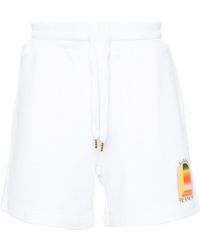 Casablancabrand - Logo-print Organic Cotton Shorts - Lyst